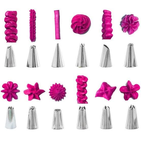 15-Piece Cake Decorating Kit – Icing Piping Bag + 12 Steel Nozzles