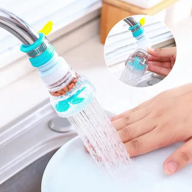 360° Fan Faucet Sprayer – Flexible Tap Extender with Filter