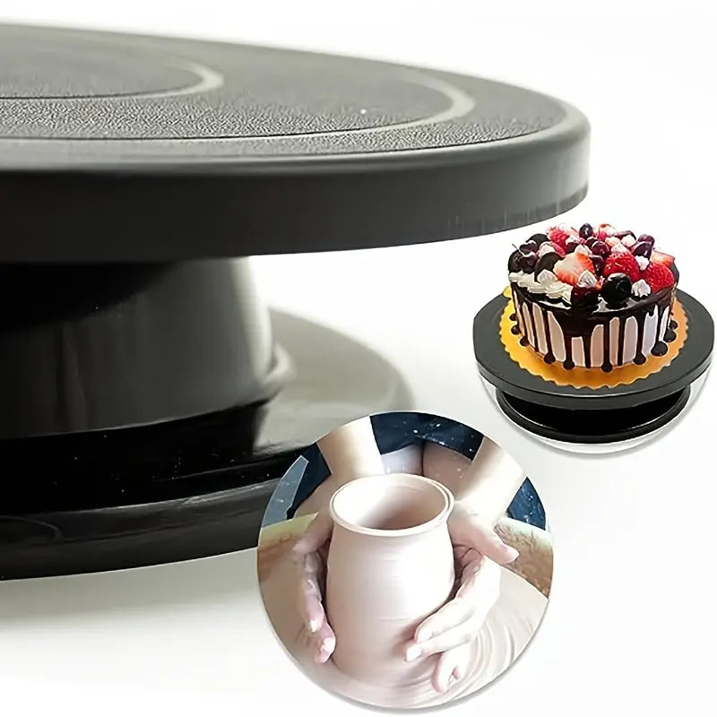 360° Cake Decorating Turntable Stand – Non-Slip Rotating Cake Platform