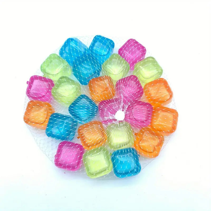 Colorful Fake Ice Cubes – Fun & Reusable Drink Decor