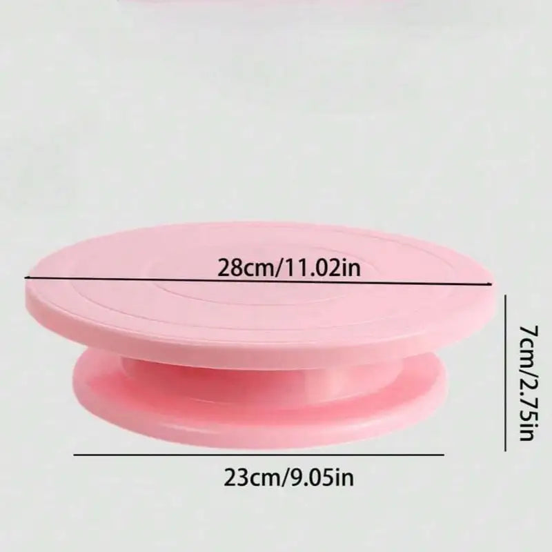 360° Cake Decorating Turntable Stand – Non-Slip Rotating Cake Platform