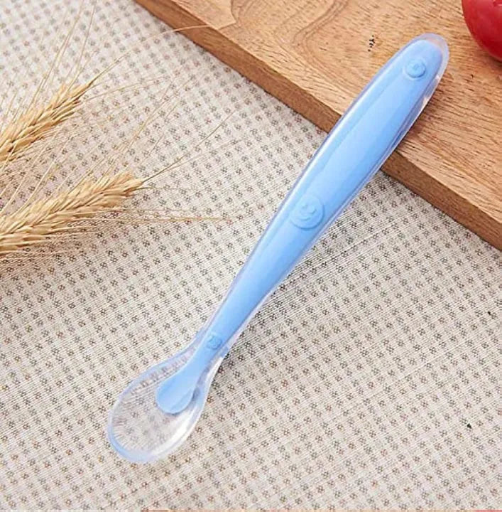 Silicone Baby Training Spoon – Soft Feeding for Little Hands