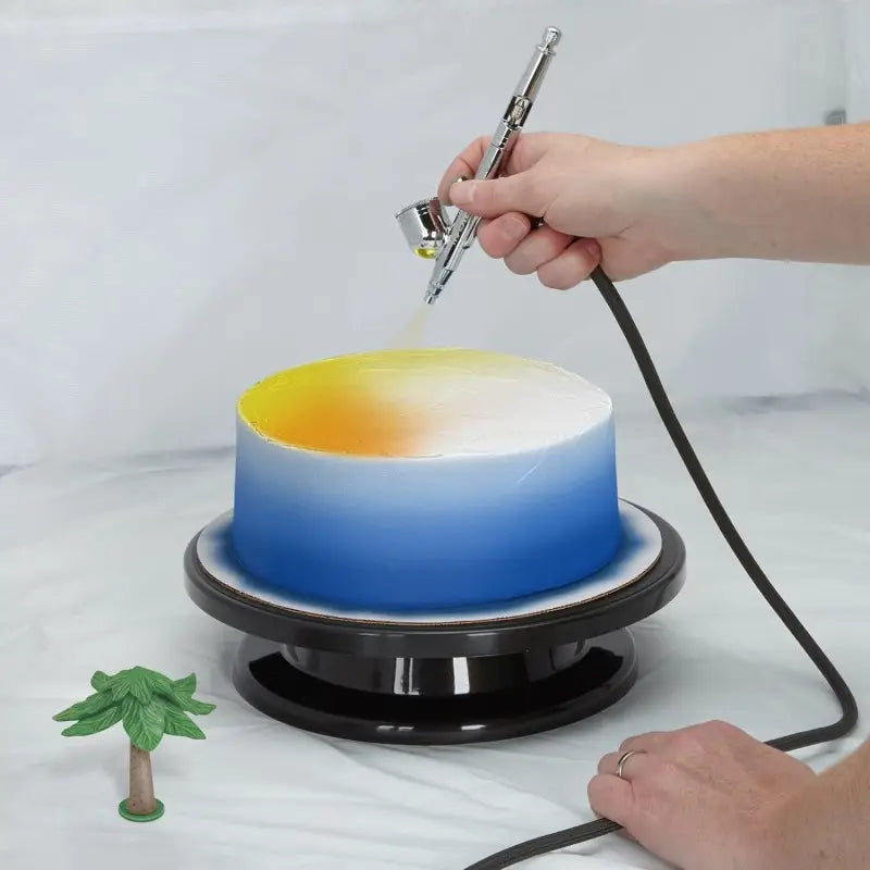 360° Cake Decorating Turntable Stand – Non-Slip Rotating Cake Platform