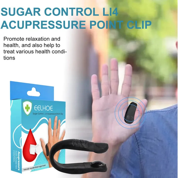 Sugar Control LI4 Acupressure Clip – Natural Relief for Sugar & Stress