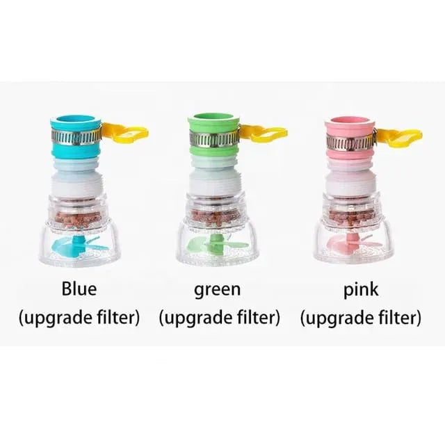 360° Fan Faucet Sprayer – Flexible Tap Extender with Filter