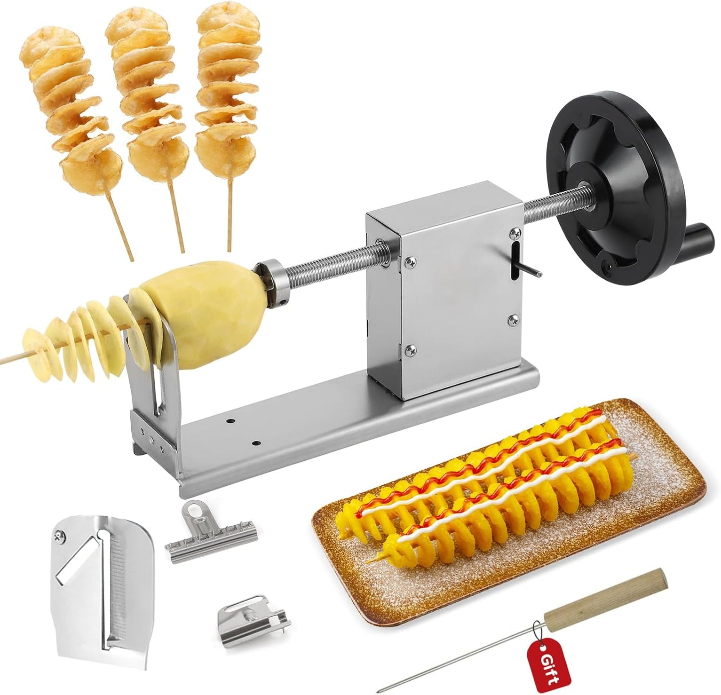 Spiral Potato Slicer – Make Fun, Twisty Snacks in Seconds