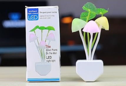 Magic Mushroom LED Night Light– Multicolor LED with Smart Sensor