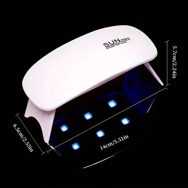 Sun Mini UV LED Nail Lamp – Portable Gel Nail Dryer for Quick Curing