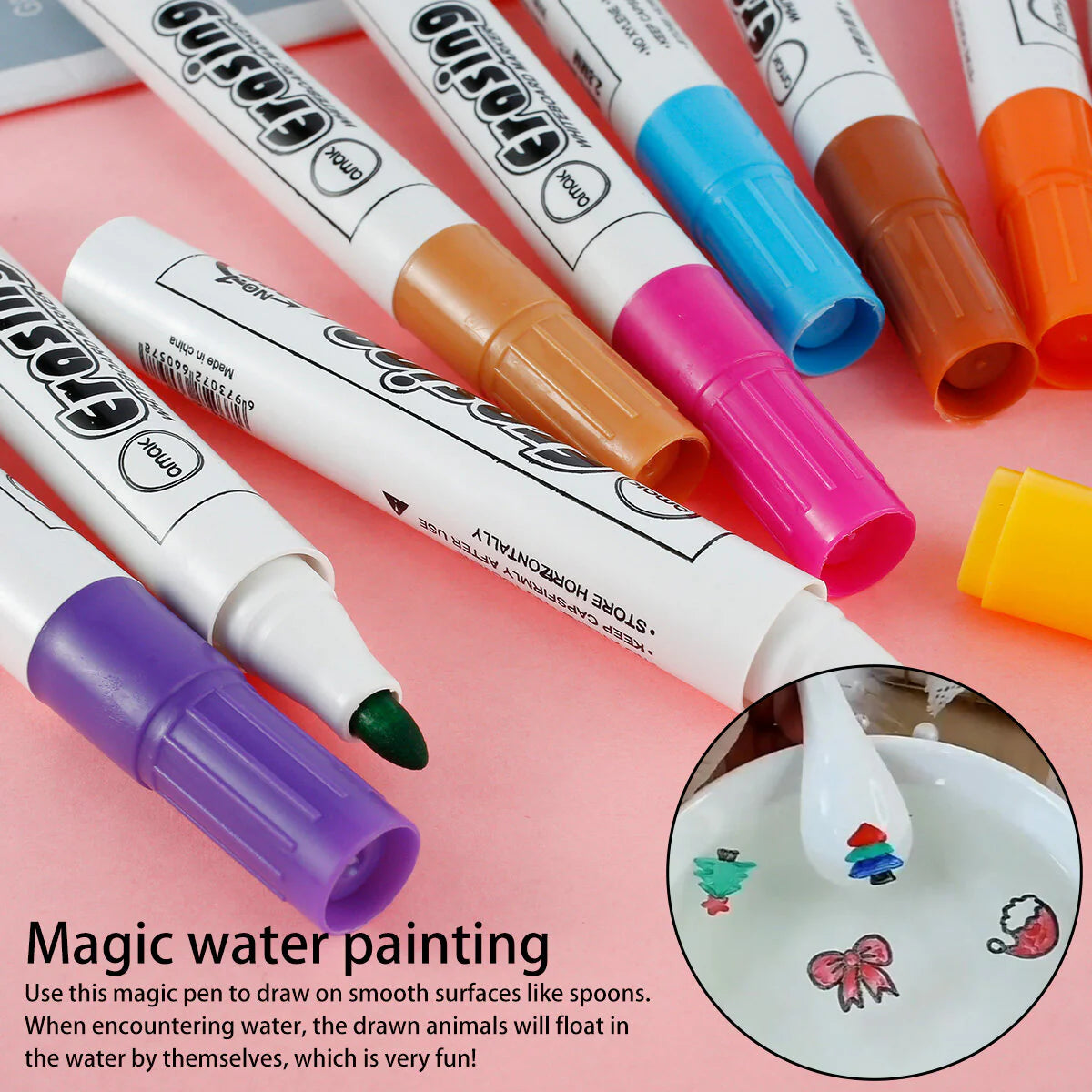 Magical Water Painting Markers Set With Spoon