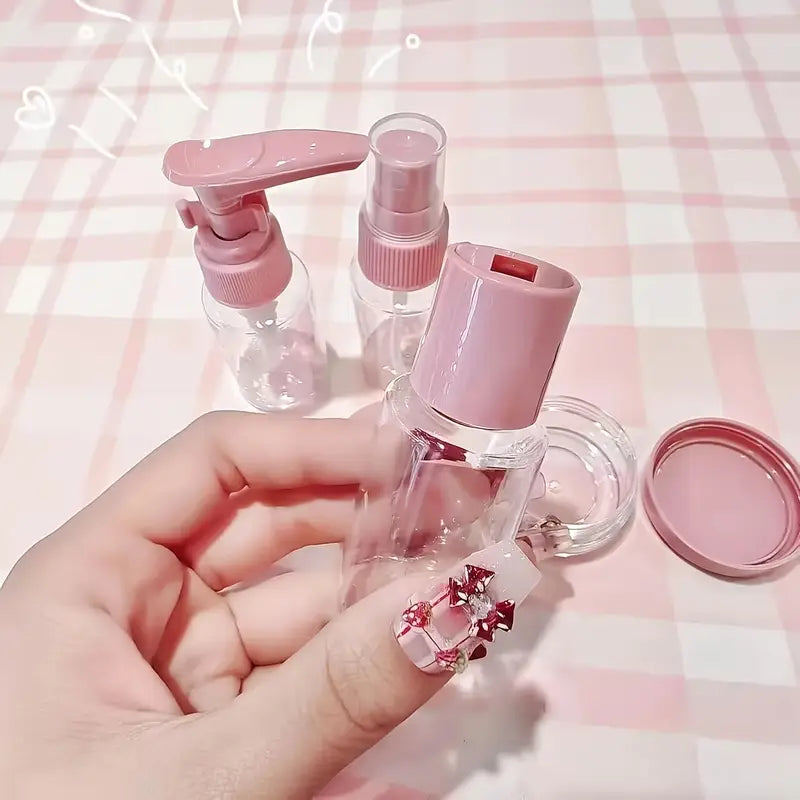 Travel Refillable Pump Bottles – Compact Toiletry Containers for Lotions, Shampoo & Liquids