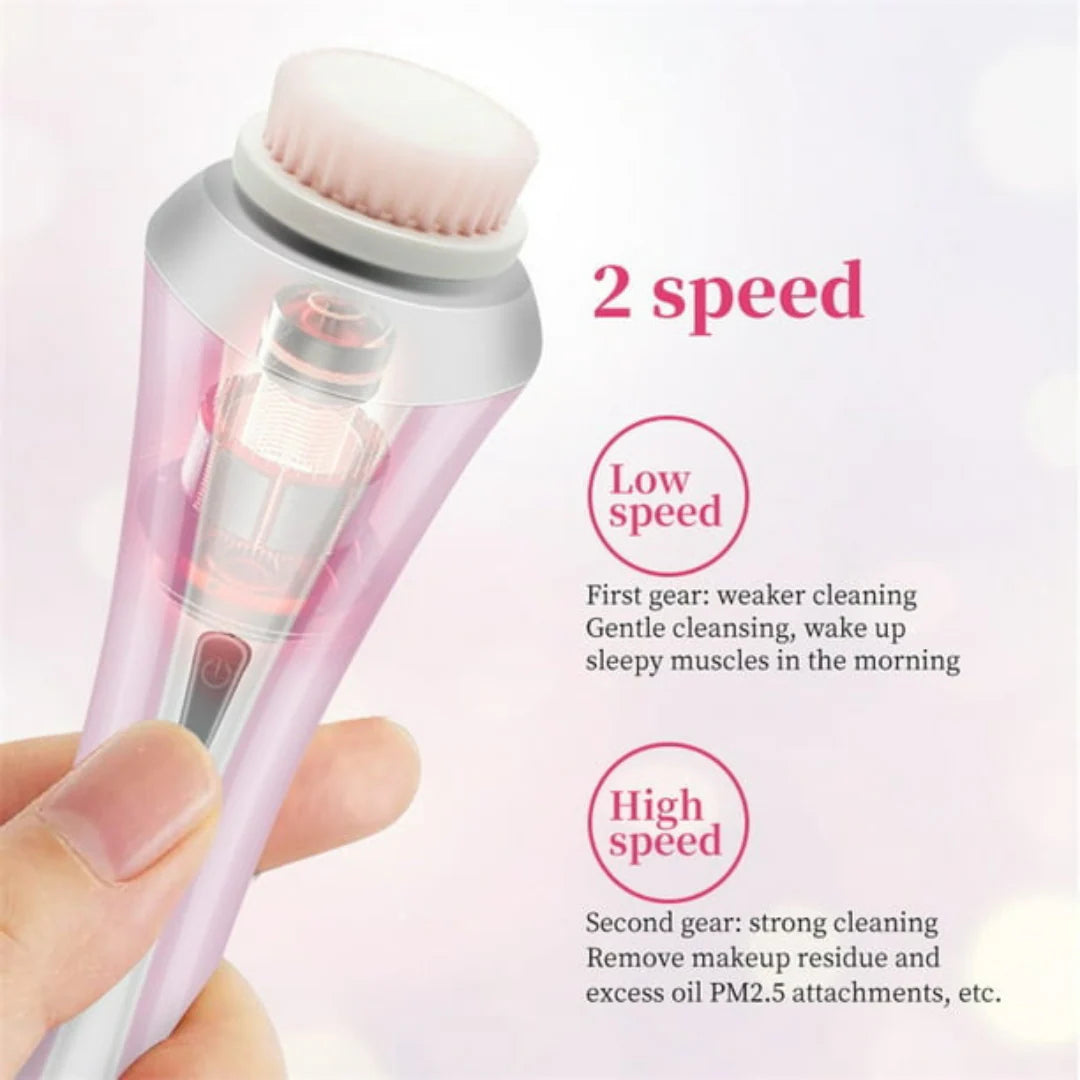 RadiantGlow 5-in-1 Facial Cleansing Brush Set