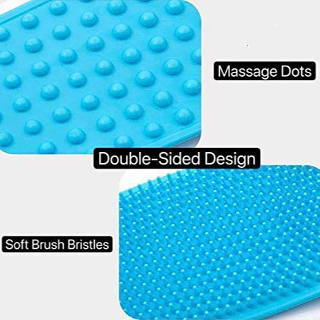 Silicone Bath Brush – Double-Sided Body Scrubber & Exfoliating Belt