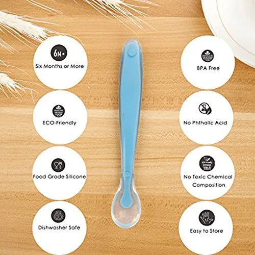 Silicone Baby Training Spoon – Soft Feeding for Little Hands