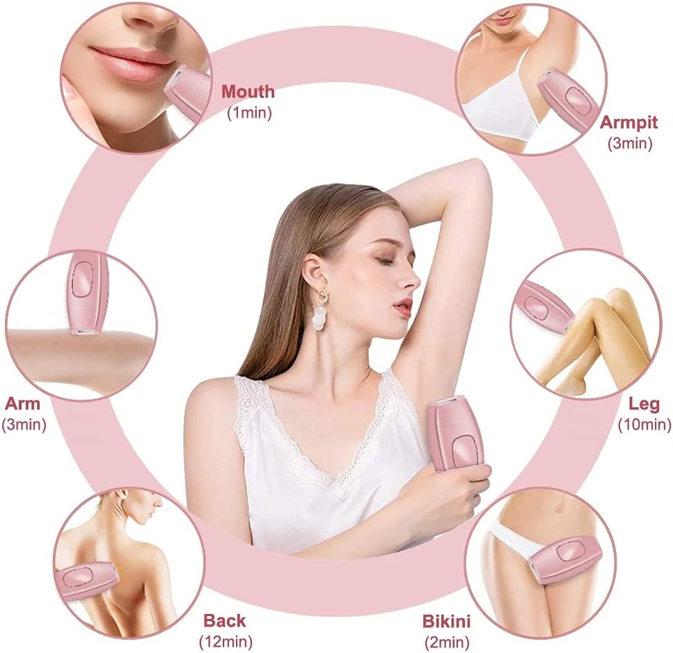 Body Laser IPL Mini Hair Removal – Portable Electric Device for Men & Women