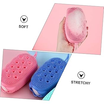 2-in-1 Silicone Bath Body Brush & Exfoliating Scrubber