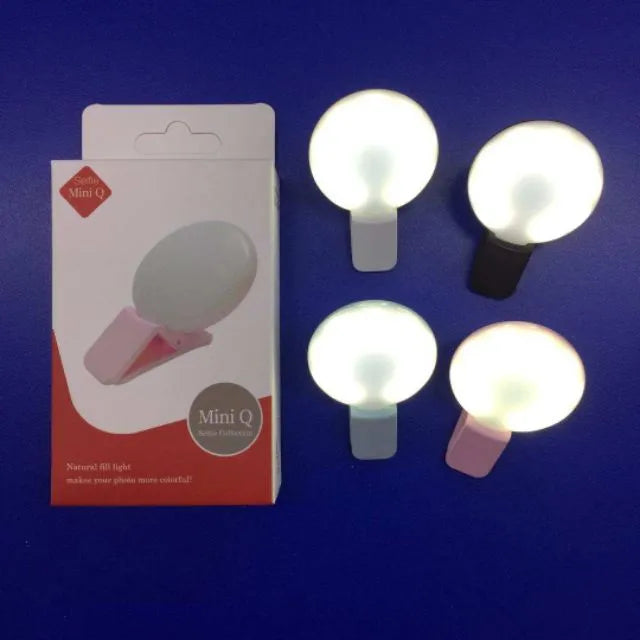 Rechargeable Clip-on Selfie Ring Mini Q Light