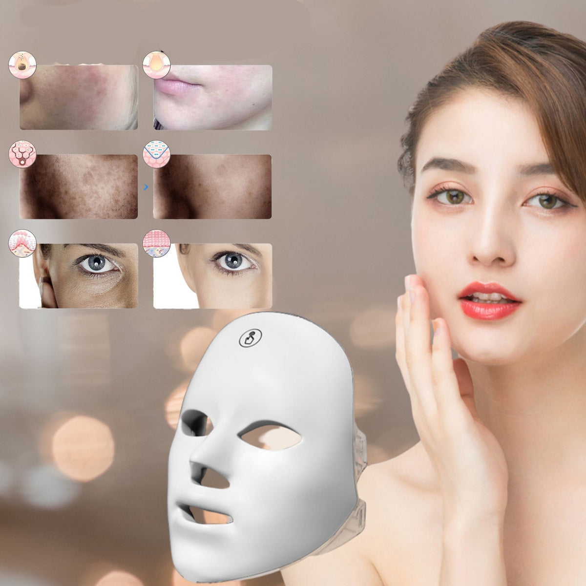 Photon Therapy Face Mask – Anti-Aging, Skin Tightening & Acne Treatment