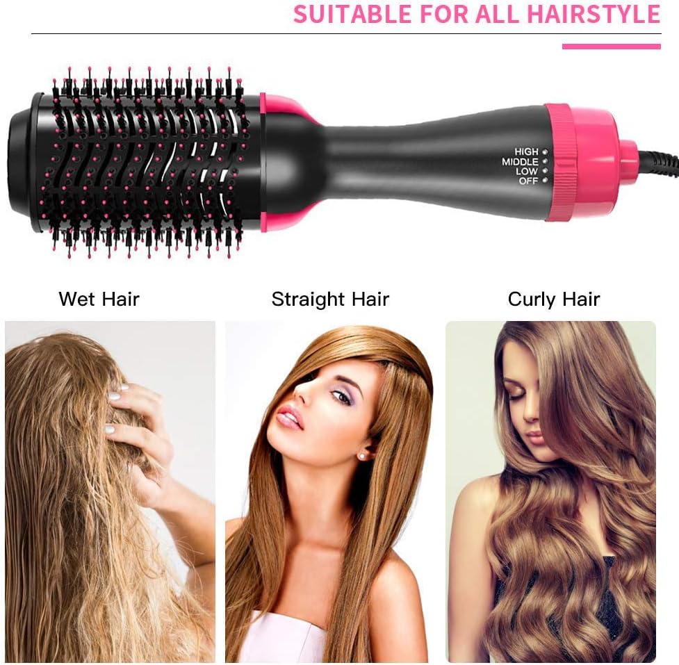All-in-One Hair Dryer Brush – Smooth, Straighten & Curl Effortlessly