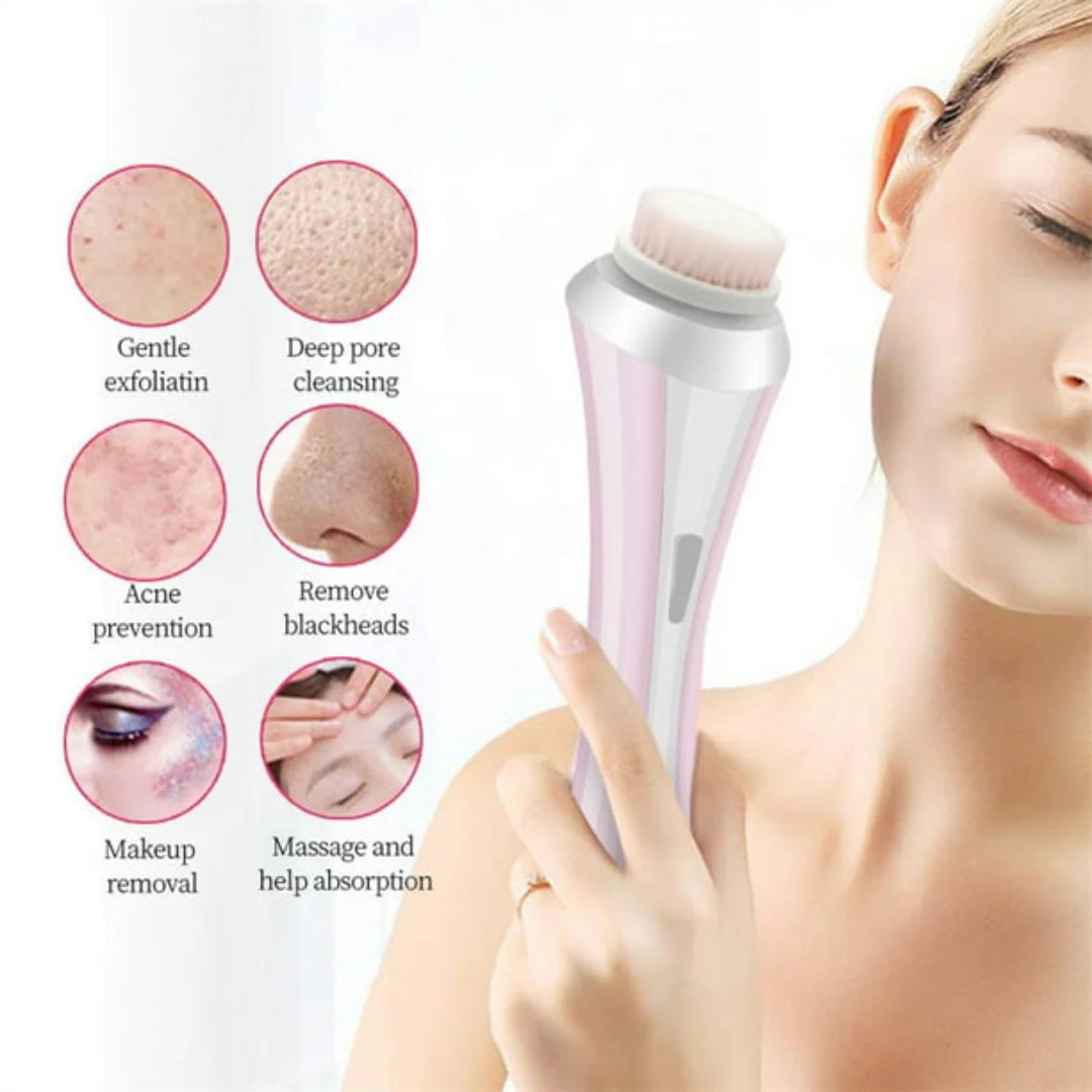 RadiantGlow 5-in-1 Facial Cleansing Brush Set