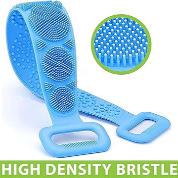 Silicone Bath Brush – Double-Sided Body Scrubber & Exfoliating Belt