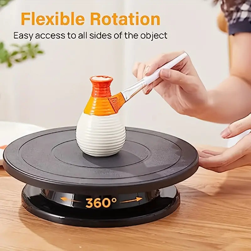 360° Cake Decorating Turntable Stand – Non-Slip Rotating Cake Platform