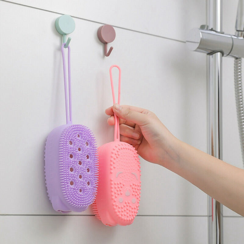 2-in-1 Silicone Bath Body Brush & Exfoliating Scrubber