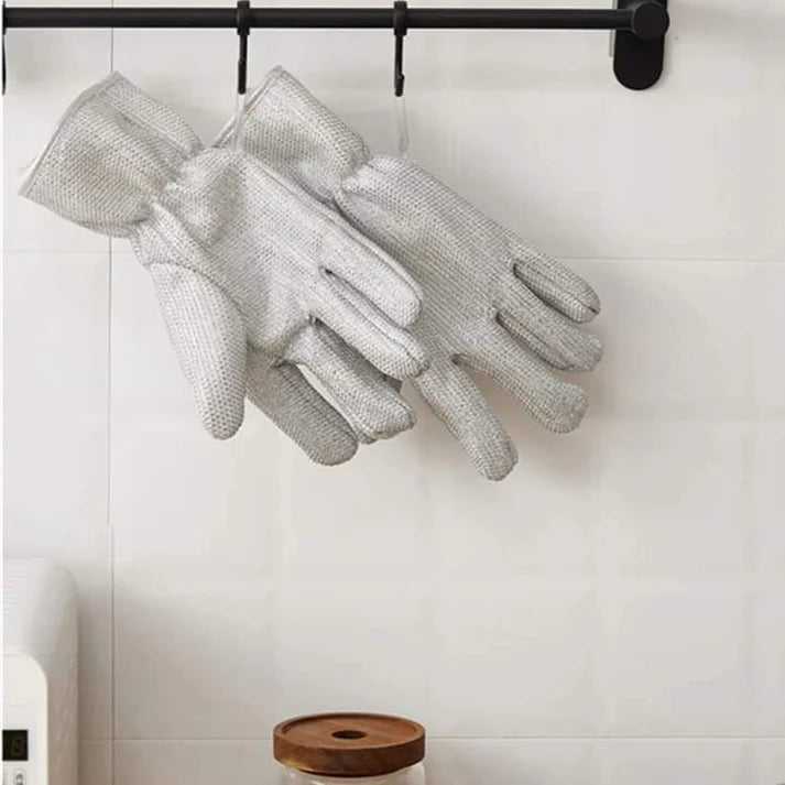Multipurpose Steel Wire Dishwashing Gloves – Heat Resistant & Waterproof