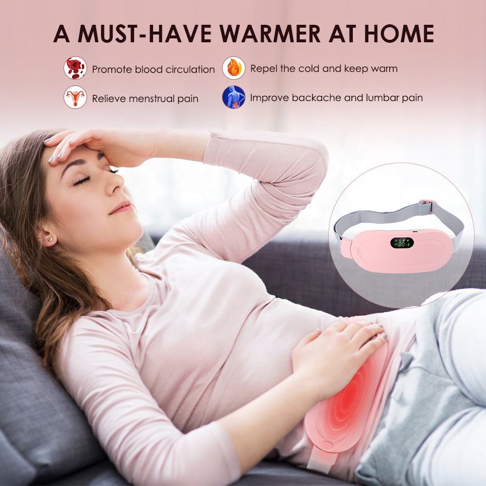 Portable Heating & Massage Belt – Comfort for Cramps & Back Tension