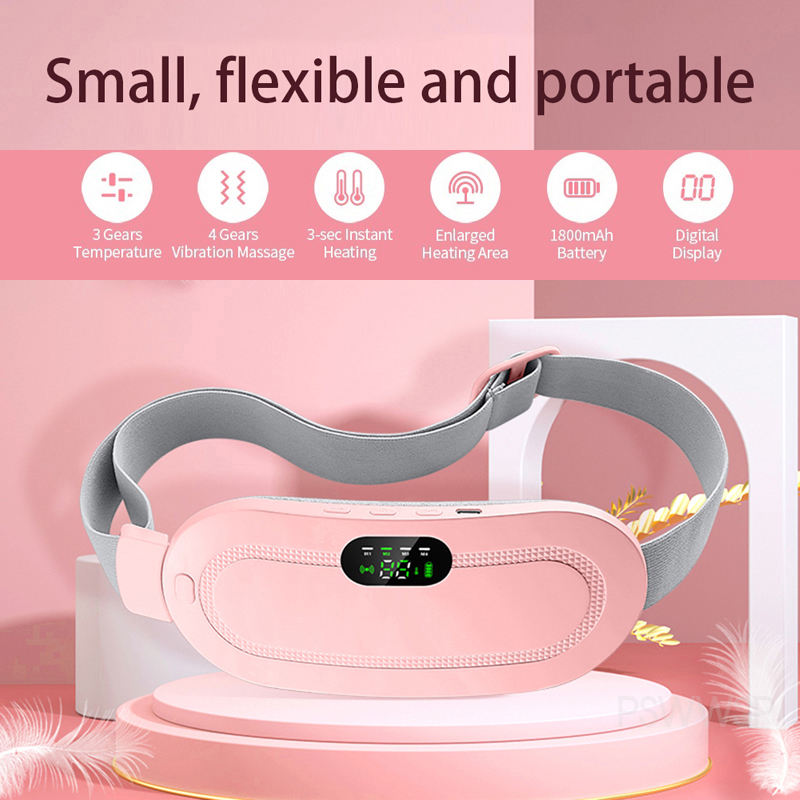Portable Heating & Massage Belt – Comfort for Cramps & Back Tension