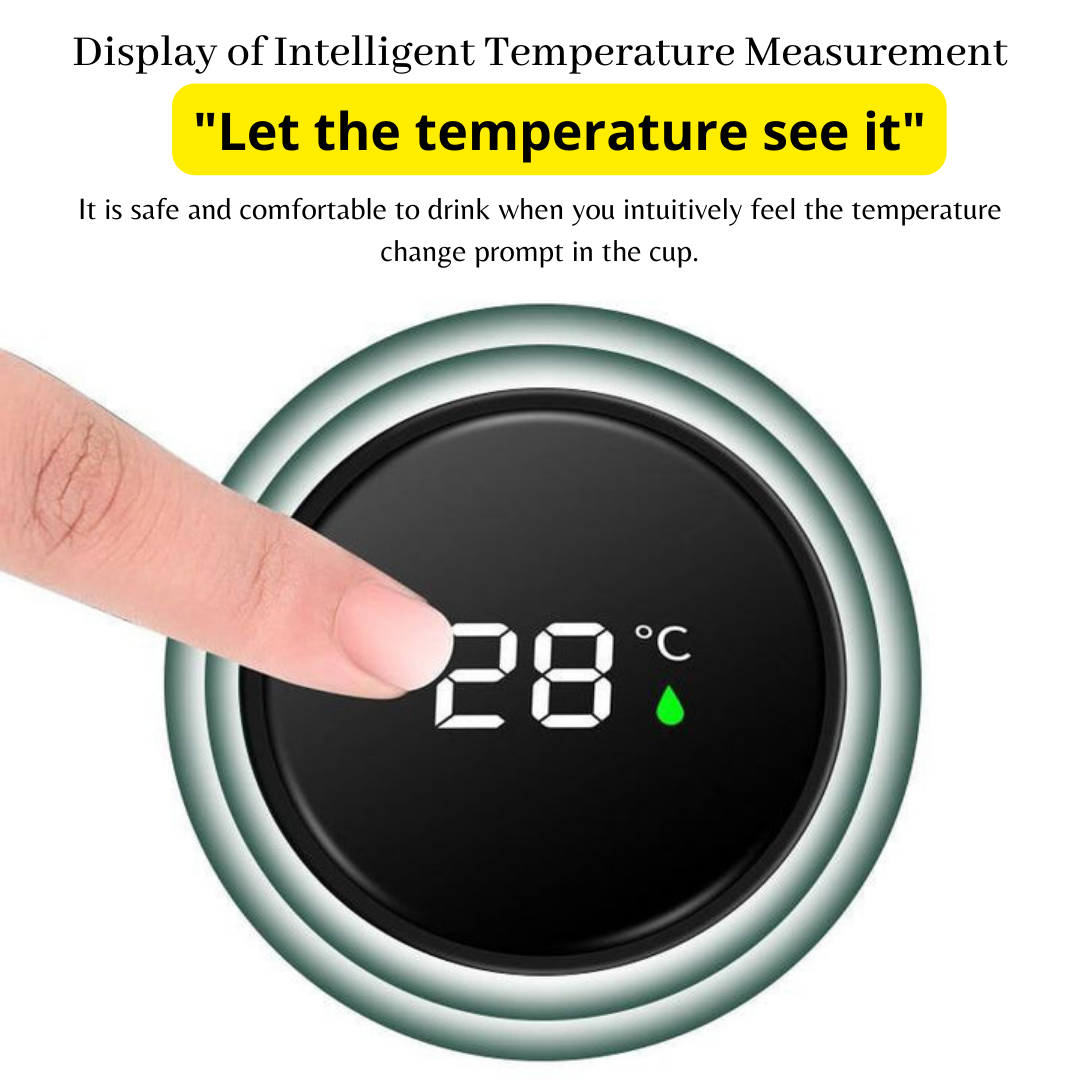 Smart LED Temperature Display Cup – 500 ml