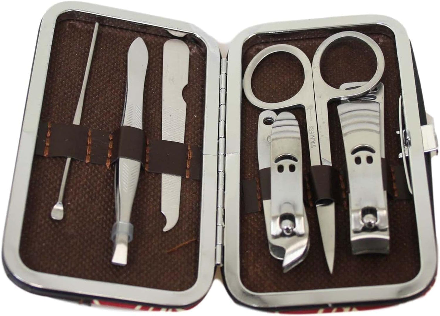 6-Piece Manicure & Pedicure Kit – Nail Care Grooming Set with Case