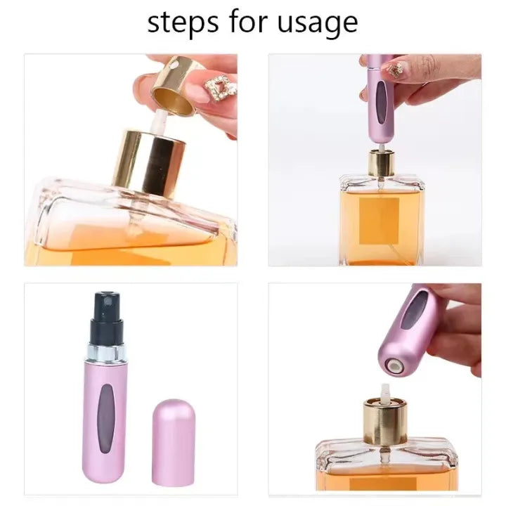 5ml Refillable portable perfume spray bottle