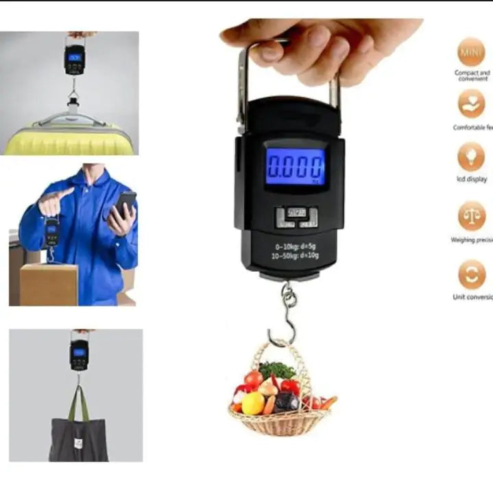 Portable Electronic Luggage Scale–Travel Weight Measuring Tool