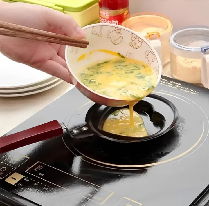 Creative Mini Nonstick Egg Frying Pan – Fun Shapes for Perfect Eggs
