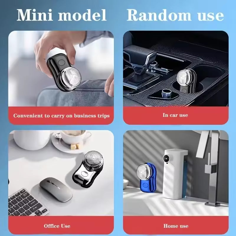 EdgeMate Pocket Shaver – Sleek, Travel-Ready Grooming Tool