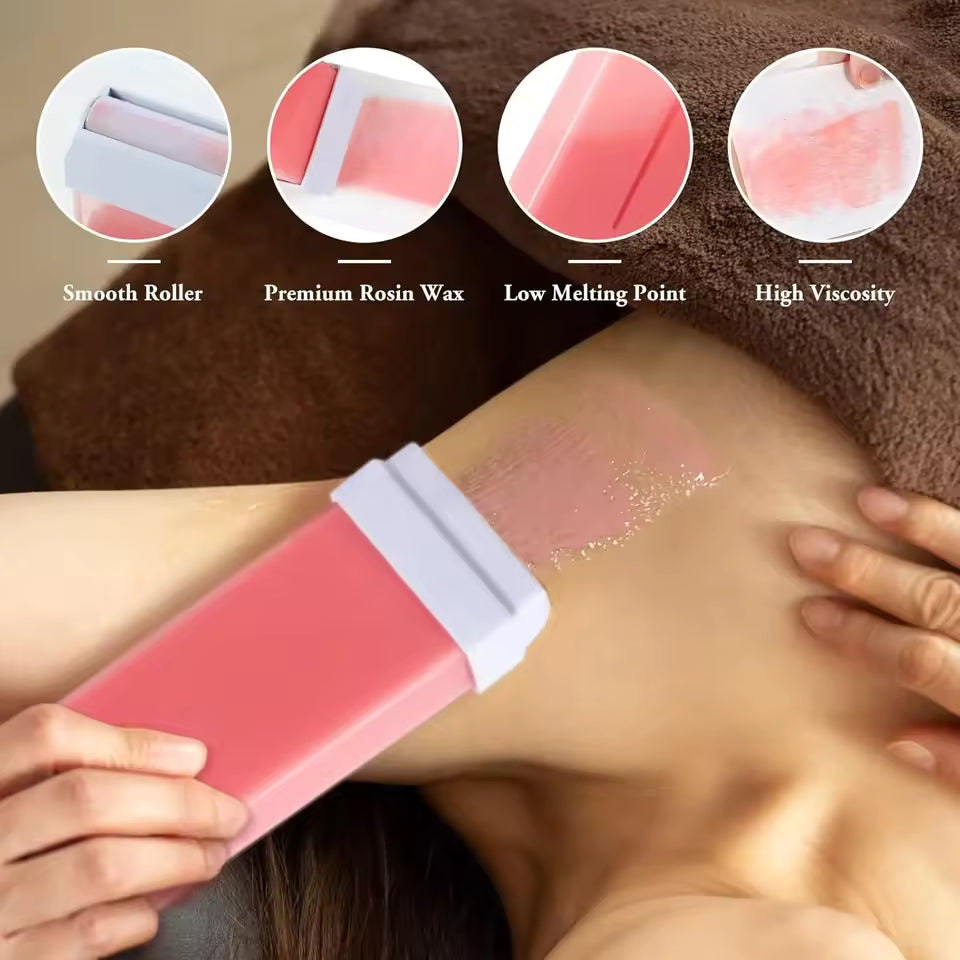 SilkSmooth – Professional Pink Roller Wax for Sensitive Skin
