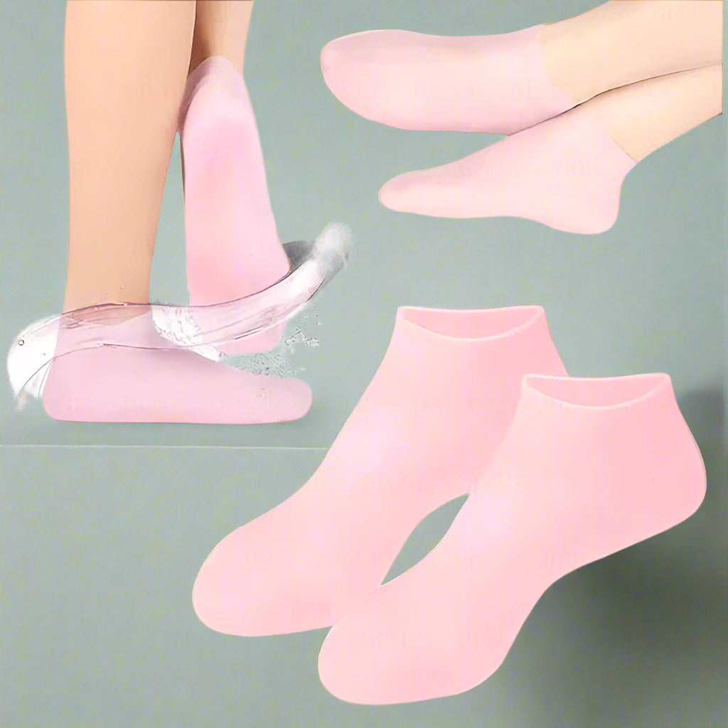 Silicone Moisturizing Gel Socks for Dry & Rough Feet
