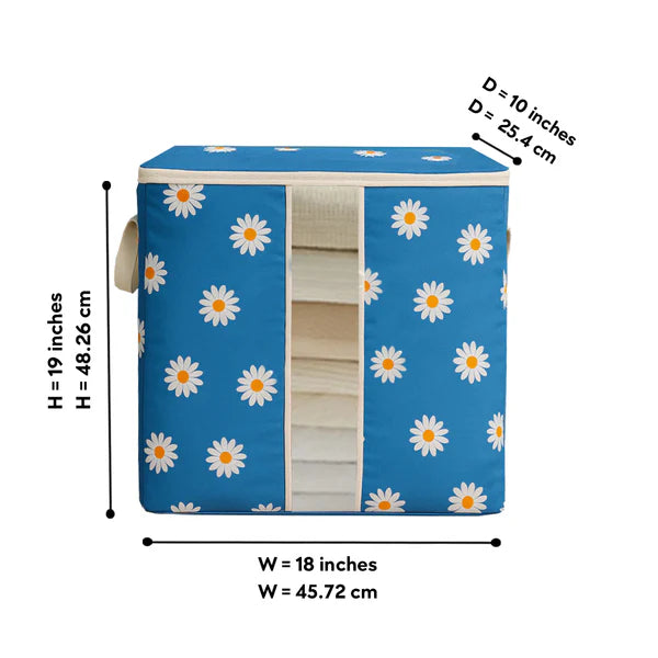 Flower Printed XL Multipurpose Storage Bag