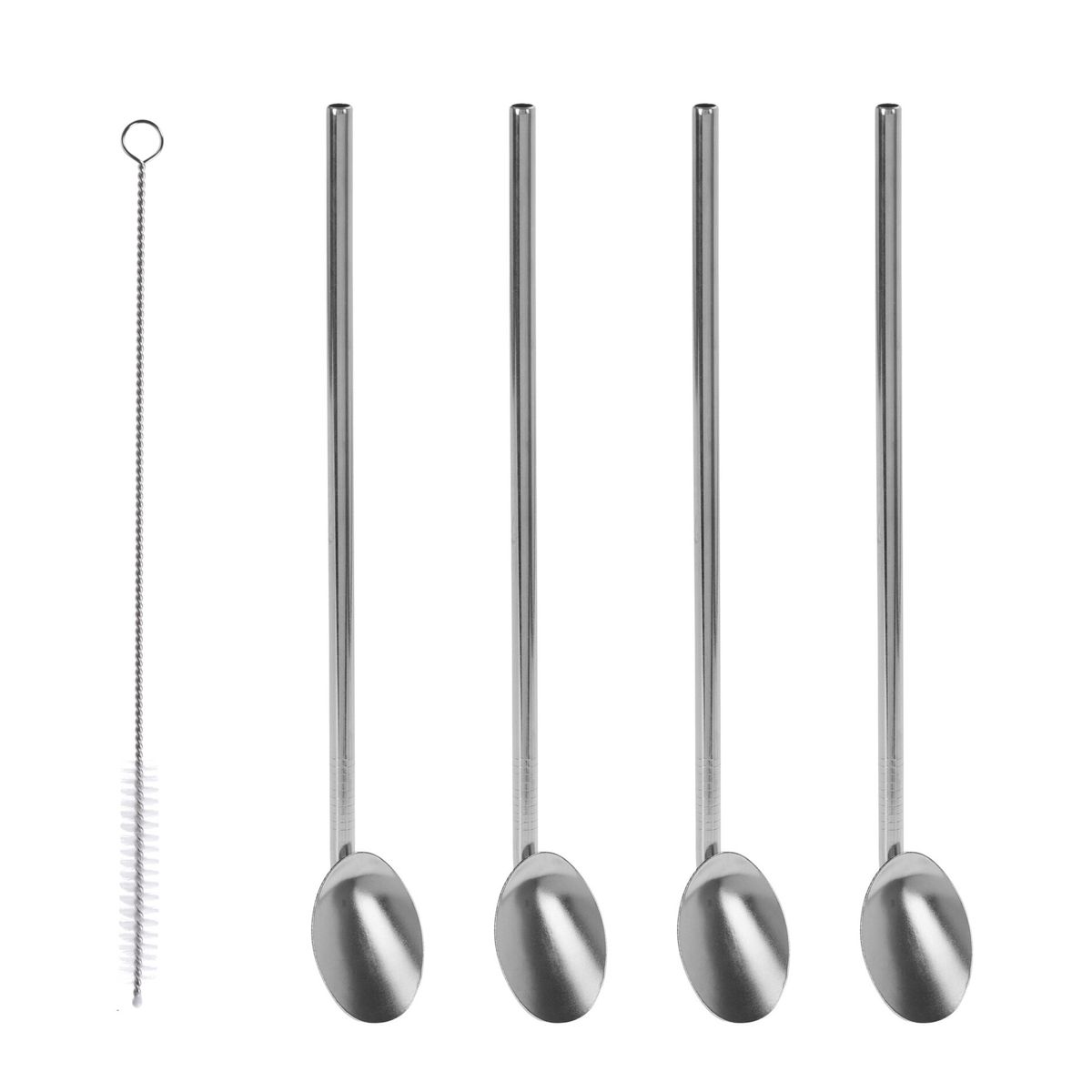Stainless Steel Straw Spoons – Sip Scoop in Style