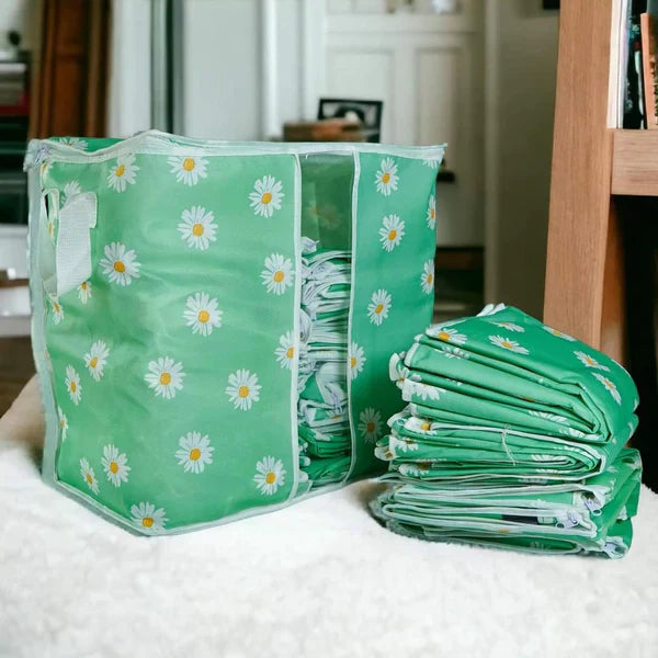 Flower Printed XL Multipurpose Storage Bag