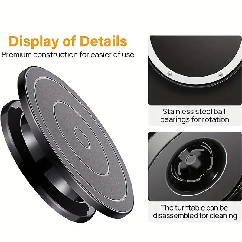 360° Cake Decorating Turntable Stand – Non-Slip Rotating Cake Platform