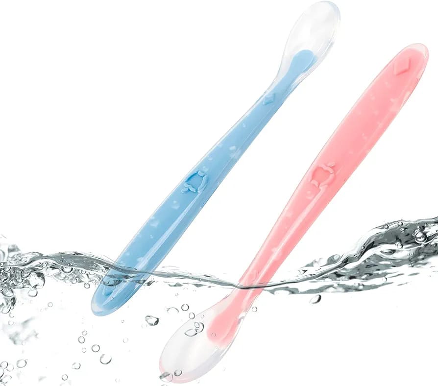 Silicone Baby Training Spoon – Soft Feeding for Little Hands
