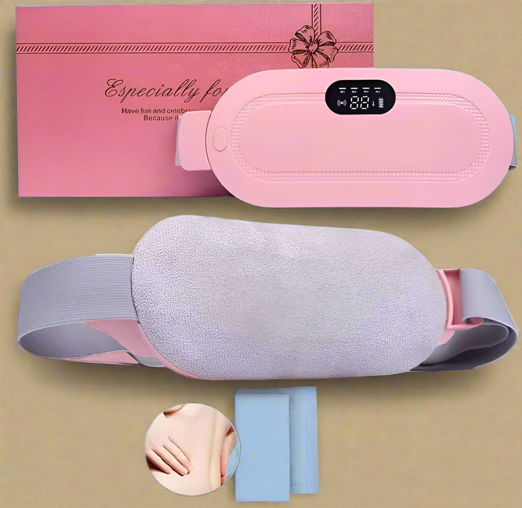Portable Heating & Massage Belt – Comfort for Cramps & Back Tension
