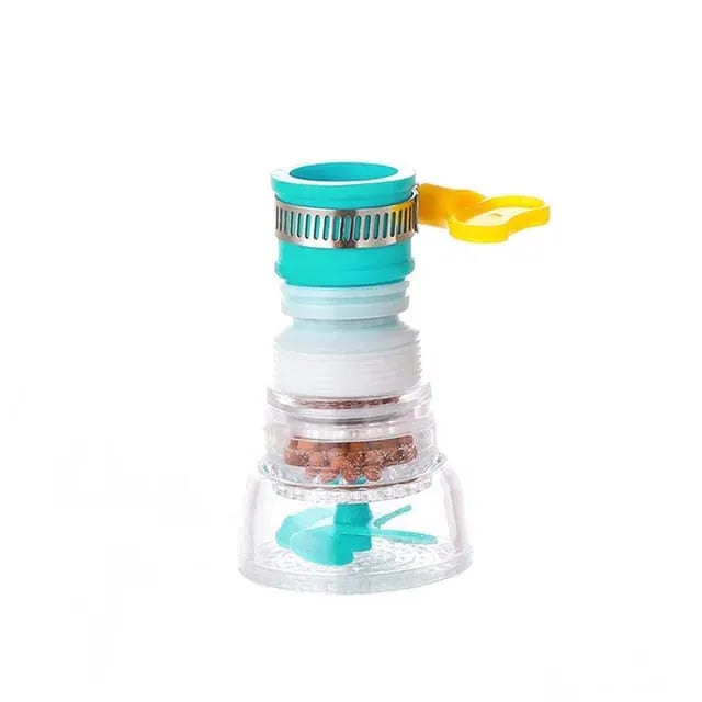 360° Fan Faucet Sprayer – Flexible Tap Extender with Filter