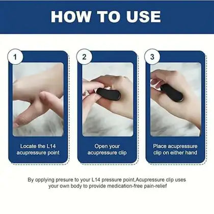 Sugar Control LI4 Acupressure Clip – Natural Relief for Sugar & Stress
