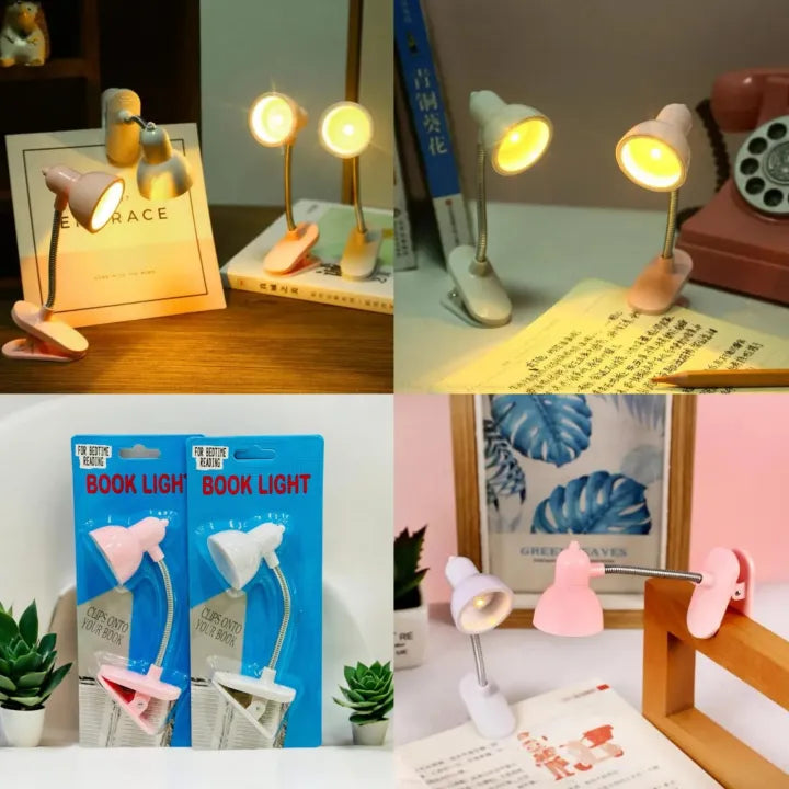 Portable Study Book Lamp β Clip-On Flexible LED Reading Light
