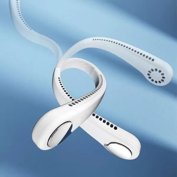 Portable Bladeless Neck Fan – USB Rechargeable & Hands-Free Cooling