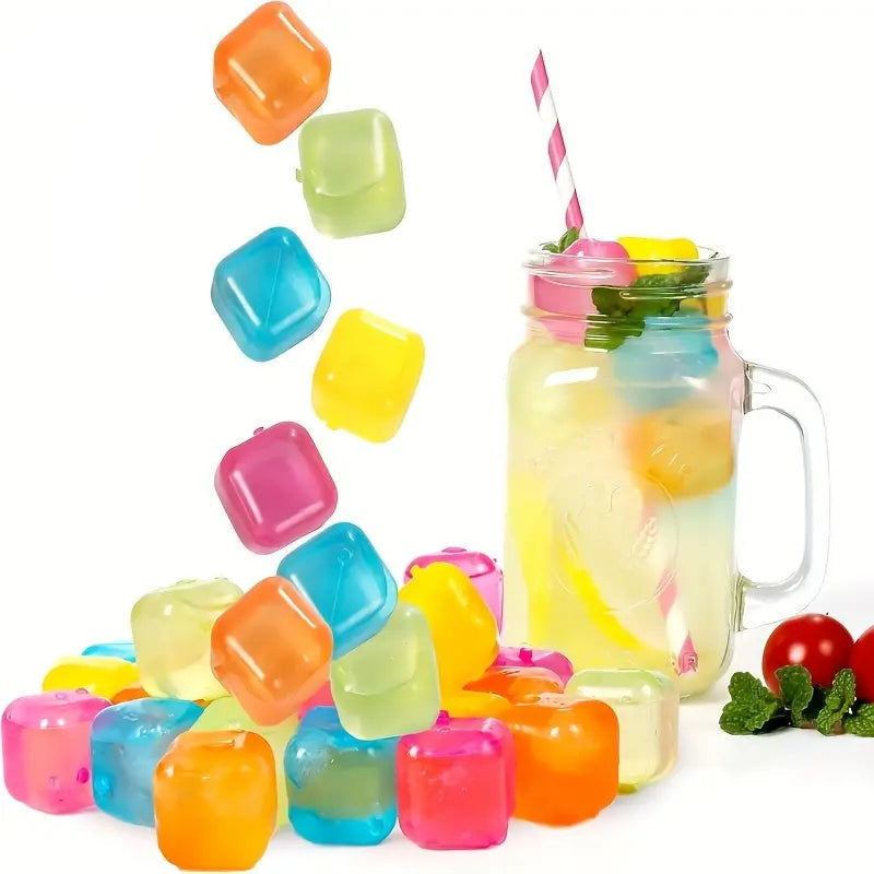 Colorful Fake Ice Cubes – Fun & Reusable Drink Decor