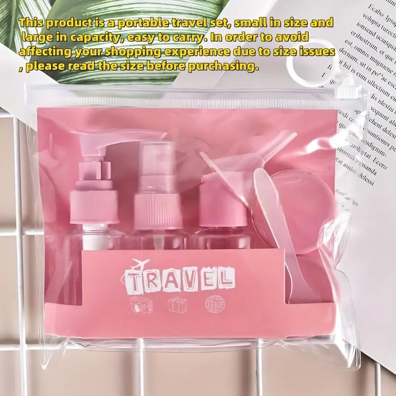 Travel Refillable Pump Bottles – Compact Toiletry Containers for Lotions, Shampoo & Liquids