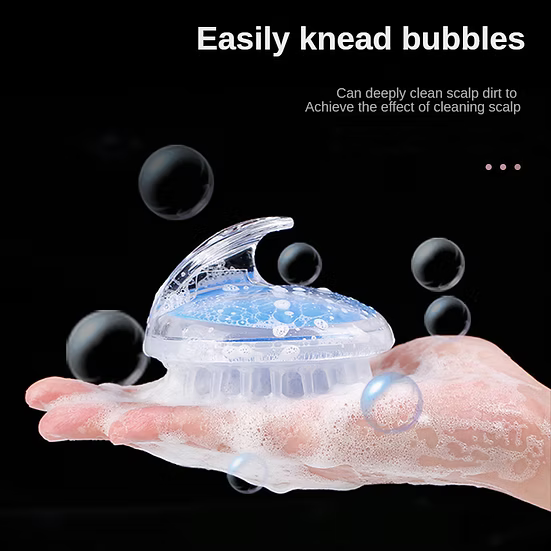 Shower Scalp Scrubber – Soft Silicone Brush for Deep Cleansing